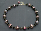 Vintage 14mm Black Fiorato Necklace